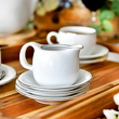 mlecznik porcelanowy nowoczesny dekorowany z platyną