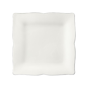 Talerzyk deserowy kwadratowy 20x20 cm porcelanowy COMO PLATIN