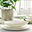zestaw talerzy obiadowych porcelana