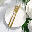 Serwis obiadowy porcelanowy na 6 osób BOSTON Gold 2