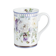 kubek porcelanowy w kwiaty fioletowe