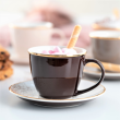 Filiżanka do kawy lub herbaty porcelanowa 220 ml ze spodkiem CHOCO 3