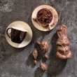 Filiżanka do kawy lub herbaty porcelanowa 220 ml ze spodkiem CHOCO 5
