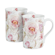 Zestaw 2 kubków porcelanowych 300 ml w pudełku ozdobnym PEONY 1