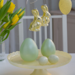 Jajko szklane dekoracyjne zielone 12 cm MERIDA mint  2