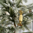 Bombka szklana CUKIEREK gold 9 cm 2