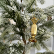 Bombka szklana CUKIEREK gold 9 cm 2