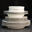 Talerzyk deserowy śniadaniowy 21,5 cm porcelanowy PLUS PLATIN 5