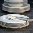 Talerzyk deserowy śniadaniowy 21,5 cm porcelanowy PLUS PLATIN 6
