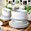 Talerzyk deserowy śniadaniowy 21,5 cm porcelanowy PLUS PLATIN 1