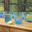 Komplet szklanek niebieskich 250 ml 6 sztuk FIORINO 1
