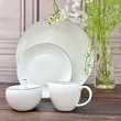 Zestaw porcelanowy cukiernica i mlecznik z talerzami UNICO 19