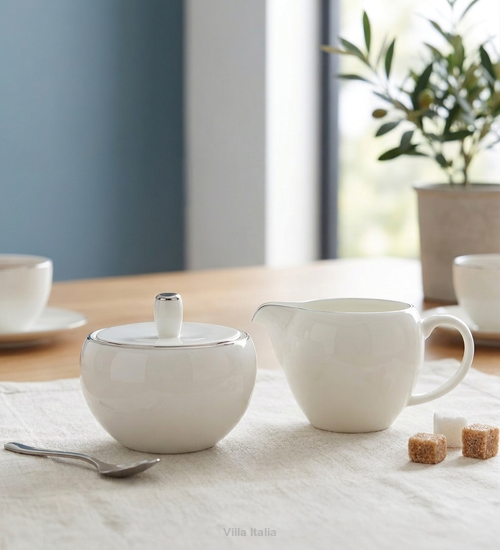 Zestaw porcelanowy cukiernica i mlecznik  UNICO 19