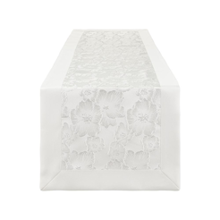 Bieżnik biały 45 x 160 cm NINA