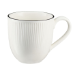 Zestaw śniadaniowy dla 2 osób porcelanowy BONITA BLACK 3