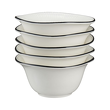 Zestaw śniadaniowy dla 2 osób porcelanowy BONITA BLACK 4