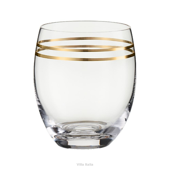 szklanka do drinków ze złotem