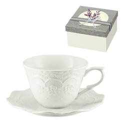 Filiżanka porcelanowa 220 ml AURELIA w pudełku prezentowym