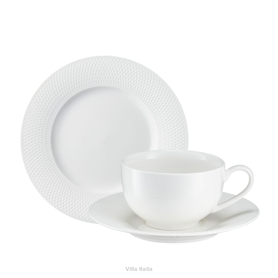 Zestaw kawowy na 12 osób porcelanowy DAMALI