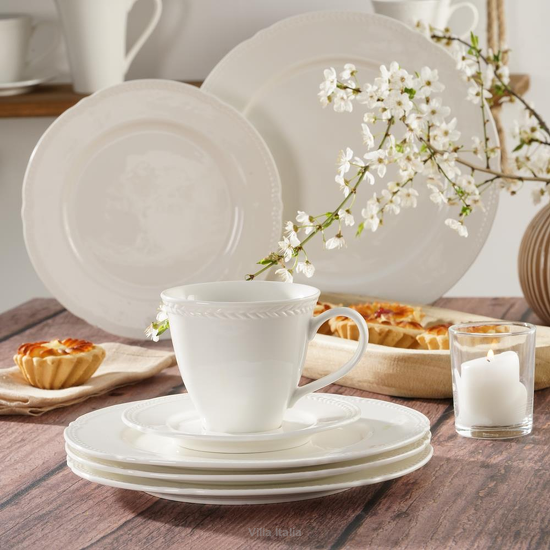 Serwis obiadowo kawowy na 6 osób porcelanowy LOZANO