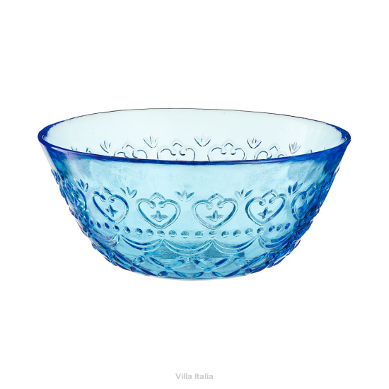 Miseczka szklana 13 cm niebieska INDIGO