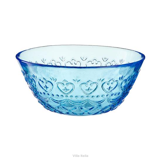 Miseczka szklana 13 cm niebieska INDIGO
