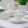 Komplet filiżanek do kawy herbaty porcelanowych 260 ml 6 szt. BOSTON White 5