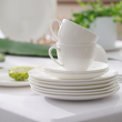 Komplet filiżanek do kawy herbaty porcelanowych 260 ml 6 szt. BOSTON White 4