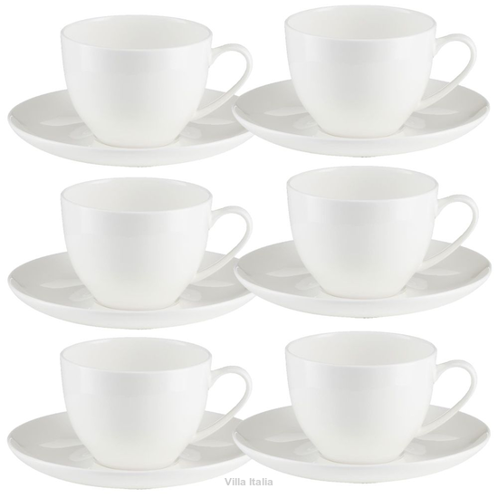 porcelanowe filiżanki do kawy 6 sztuk