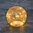 Lampion szklany LED 13 cm IRIS kula 2