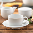 Cukiernica porcelanowa z przykrywką PLUS biały 2