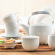 Cukiernica porcelanowa z przykrywką PLUS biały 4