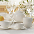 luksusowa kolekcja porcelany biała do jadalni Villa Italia