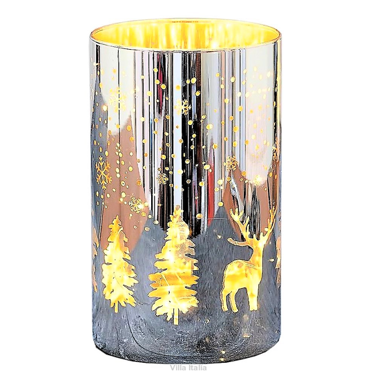 lampion świąteczny i zimowy