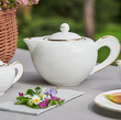 Dzbanek do herbaty porcelanowy NAOMI GOLD 2