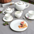 Dzbanek do herbaty porcelanowy NAOMI GOLD 5