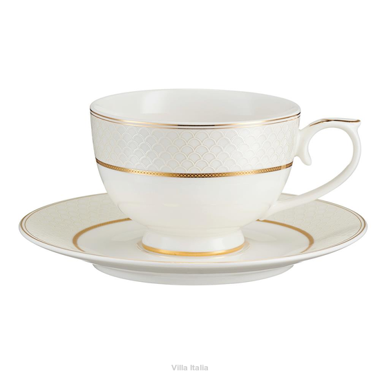 elegancka filiżanka porcelanowa ręcznie malowana złotem