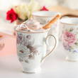kubek do herbaty porcelanowy w kwiatki