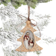 Zawieszka choinka 10 cm HOLY FAMILY 8