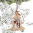 Zawieszka choinka 10 cm HOLY FAMILY 8