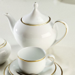 Czajnik do herbaty porcelanowy HATTY GOLD  1