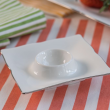 Kieliszek porcelanowy na jajko 10x10 cm COMO PLATIN 2