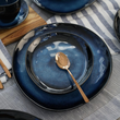 Talerzyk deserowy z kamionki 20 cm DARK NIGHT 12