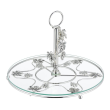 Patera na ciasto z uchwytem posrebrzana 30 cm SILBER 7