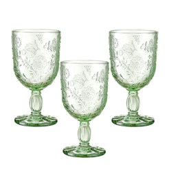 Kieliszki do wody zielone 280 ml 6 sztuk MERIDA