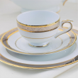 Filiżanka do herbaty porcelanowa 220 ml ze spodkiem RENESANS  1