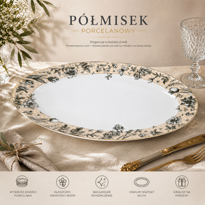 Półmisek owalny 40cm porcelanowy UNICO 20