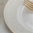 Salaterka porcelanowa 23 cm złota linia GOLDEN SAND 3