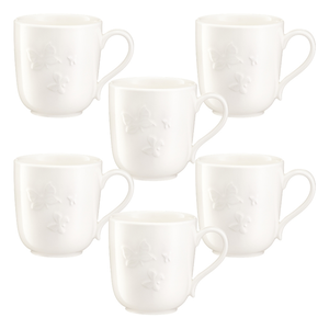 Zestaw kubków porcelanowych 300 ml 6 sztuk VANESSA