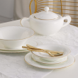 Talerz płytki porcelanowy 28 cm NAOMI GOLD 9